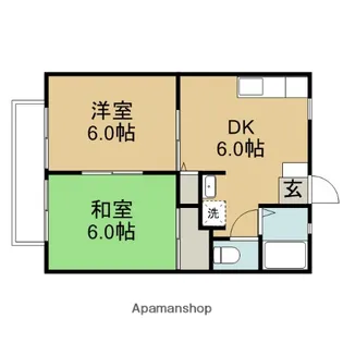 第3サニーハイツ【203号室】の間取り