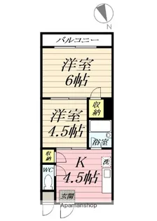 ヒルトップクラルテ【1階】の間取り