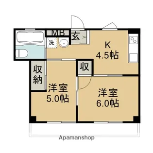 東洋ビル佐原【502号室】の間取り