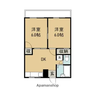 ハイツヤザワ【1階】の間取り