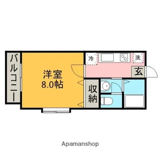 メゾンカワイ第7【201号室】の間取り