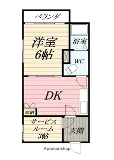 プレジデント久里浜【201号室】の間取り