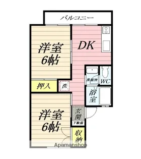 ダイシンハウスⅤ【203号室】の間取り
