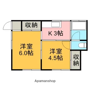 千葉荘【2F号室】の間取り