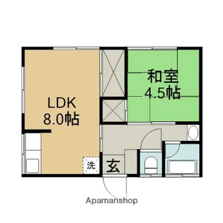 相沢荘【1F号室】の間取り