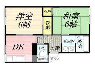 プレジール北久里浜【101号室】の間取り