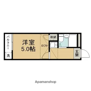 キャッスル佐野【1階】の間取り