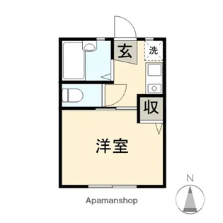 ヒルズ県立大学【102号室】の間取り