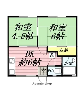 サンハイツ湘南【202号室】の間取り