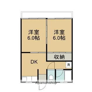 2DKの間取り画像