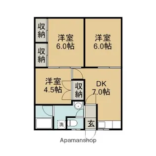 レスコモトヤシキ【1階】の間取り