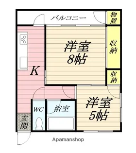 ニュー潮見台マンション【2階】の間取り