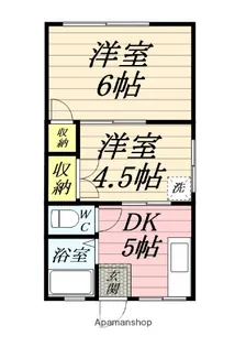 清水ハイム【201号室】の間取り