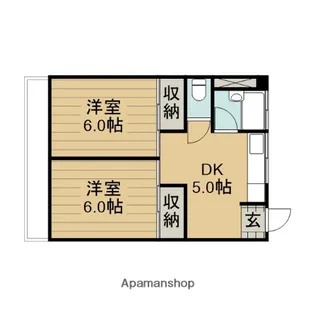矢島荘【203号室】の間取り