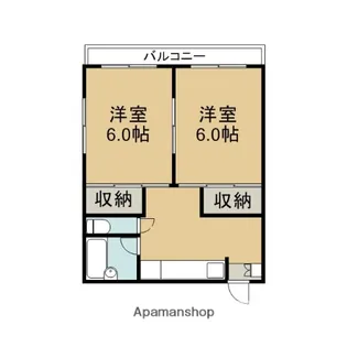 矢島荘【202号室】の間取り