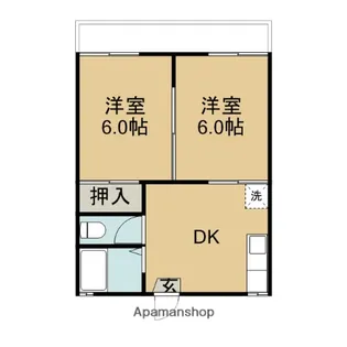 コーポ杉田NO.1【103号室】の間取り