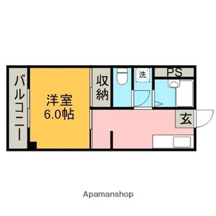 カーサリベルテ【201号室】の間取り