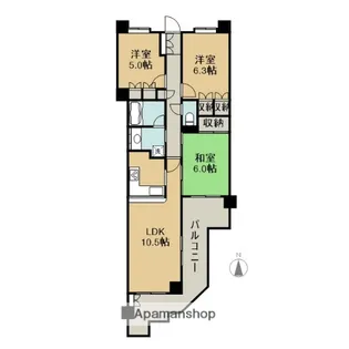 クリオ湘南田浦参番館【11階】の間取り