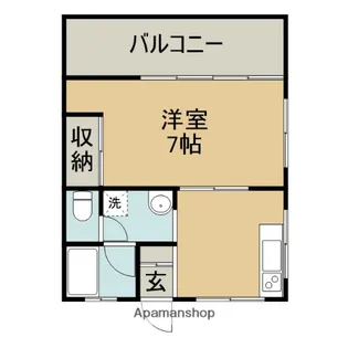 クレベール馬堀【3階】の間取り