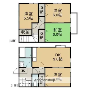 雨宮ハイツ【101号室】の間取り