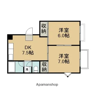 グリーンパーク根岸B棟【1階】の間取り