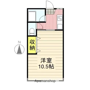 フジコーポ岩戸【102号室】の間取り