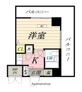 クリオ衣笠弐番館【7階】の間取り