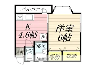 ポケット【102号室】の間取り