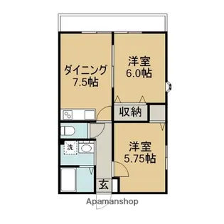 ソシエ根岸【2階】の間取り