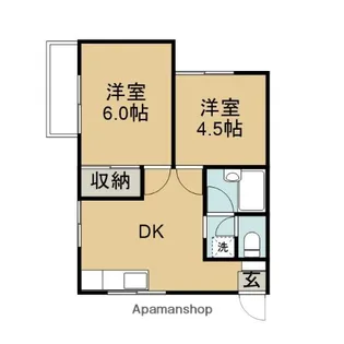 コーポ西山Ⅰ【201号室】の間取り