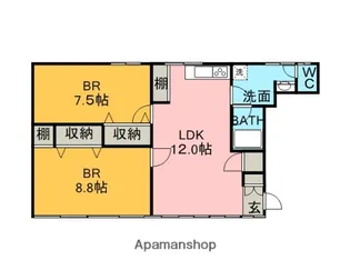 鈴木第2ビル【3F号室】の間取り