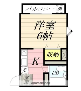 エルムハイツ追浜【1階】の間取り