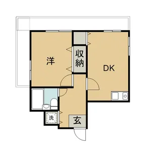 エステート浦賀【402号室】の間取り