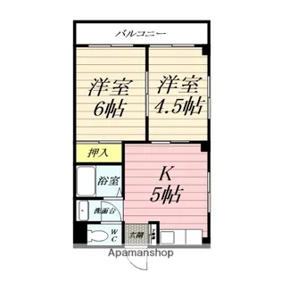 ポートサイド久里浜【301号室】の間取り