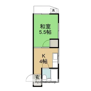 シェルハイツ【203号室】の間取り