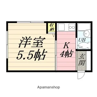 シェルハイツ【103号室】の間取り