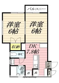 ハイツ竹林【101号室】の間取り