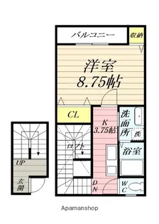 カーサフォレスタ【2B号室】の間取り