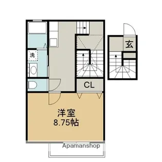 カーサフォレスタ【2-C号室】の間取り