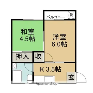 サンハイツ【203号室】の間取り
