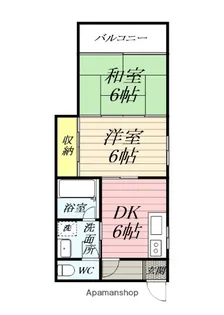 竹之内ビル【403号室】の間取り