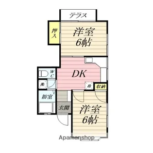 ガーデンハウス【203号室】の間取り