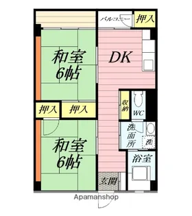 追浜会館共同ビルA棟【3階】の間取り