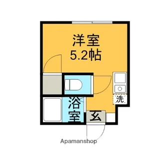 1Rの間取り画像