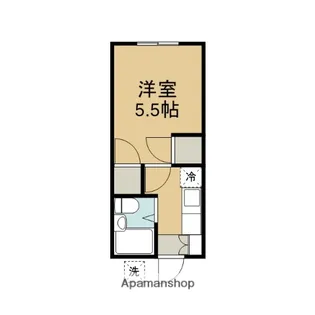 ヒルトップ汐入【205号室】の間取り