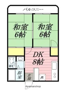 ハイツ豊光【2階】の間取り