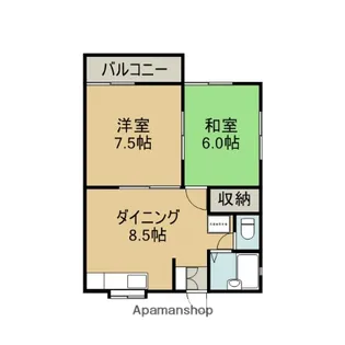 佐野ハイツB【101号室】の間取り