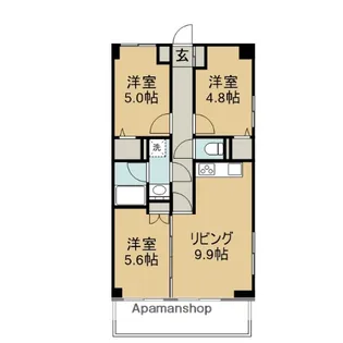 リヴィエール久里浜【8階】の間取り