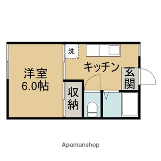 コーポサンライズ三春【103号室】の間取り