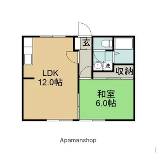 ハイツスズキ【1階】の間取り